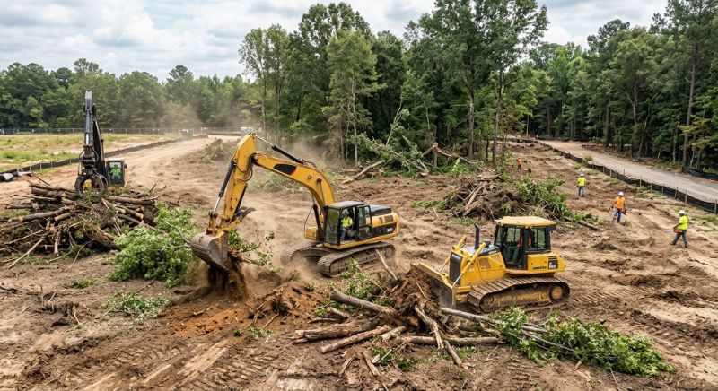 Commercial Land Preparation in Cumming, GA